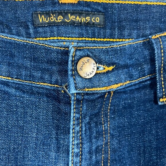 Nudie Jeans Mens Made in Italy Size 32x30 Blue Denim Mens Organic Cotton - Picture 2 of 10